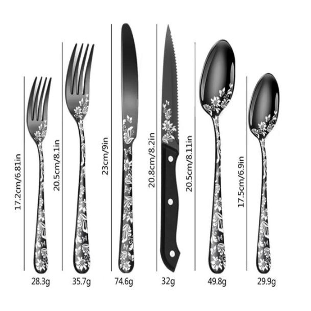 BESTECKSET 40-teilig Edelstahl - Silberfarben, Metall - Authentics