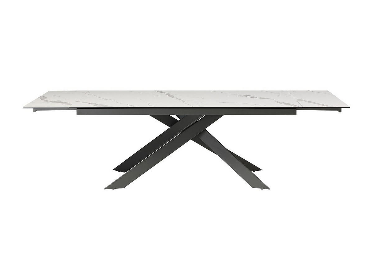 ESSTISCH - 8 Personen, 10 Personen, 12 Personen - Glas, Keramik - Anthrazitgrau, Weiß - COREMA - Anthrazit/Weiß, Glas/Keramik (100/240/76cm) - Vente-Unique