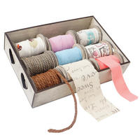DEKO-BOX BÄNDER 9 ROLLEN Multicolor 9er-Set - Multicolor, Textil (33/8/24cm) - MCW