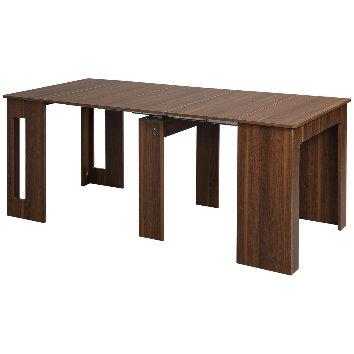 ESSTISCH Klapptisch ausziehbarer Küchentisch Esszimmertisch Holztisch Braun - Braun, Holzwerkstoff (180/85/75cm) - HOMCOM