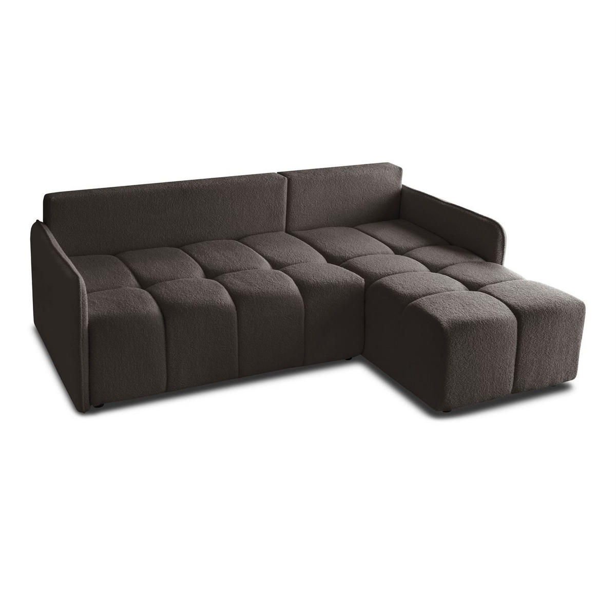 AUSZIEHBARES Ecksofa GAMMA mit Schlaffunktion Quelle 20 - Grau, Textil (217/145cm) - Lookway