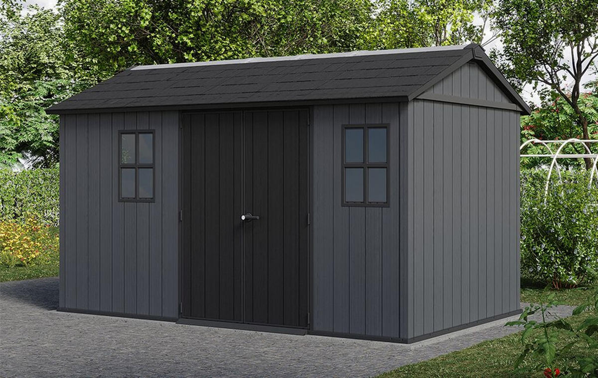 GARTENHAUS Newton - Grau, Kunststoff (230/246/413cm) - Keter