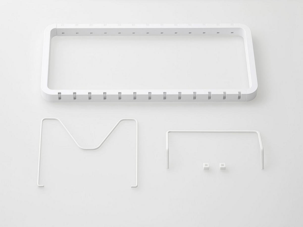 KOCHTOPF- UND DECKELORGANIZER Tower weiß 20/45/17 cm - Weiß, Metall (20/17/45cm) - Yamazaki