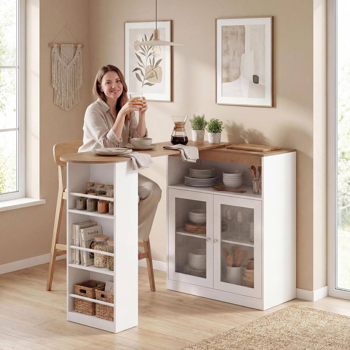 BARTISCH Weiß 1 Stück - Weiß, Kunststoff (150/80/105.5cm) - GiPP