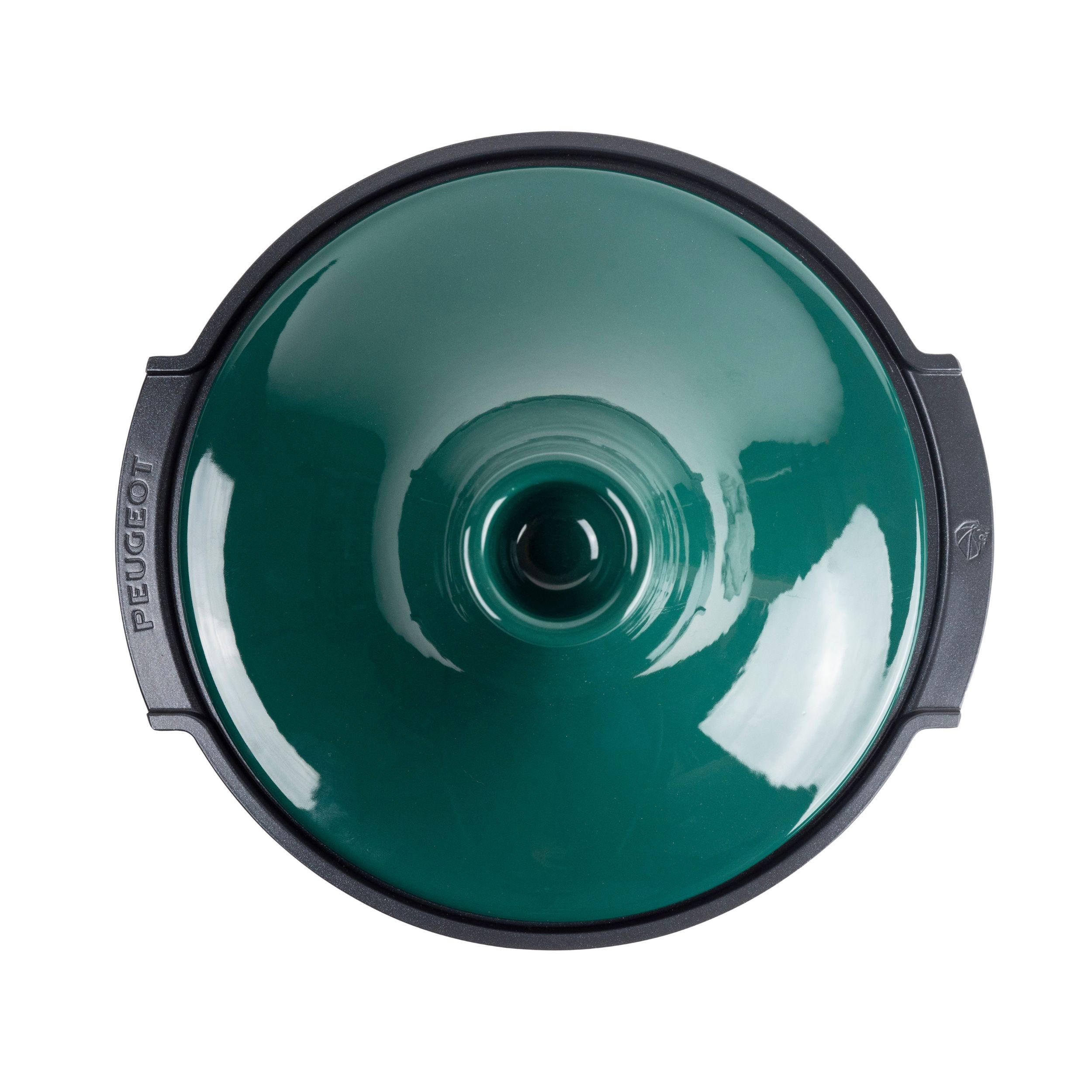 TAGINE Atlas Waldgrün Aluminium Keramikdeckel für alle Herdarten - Grün, Keramik (32.8/30.2/24cm) - PEUGEOT