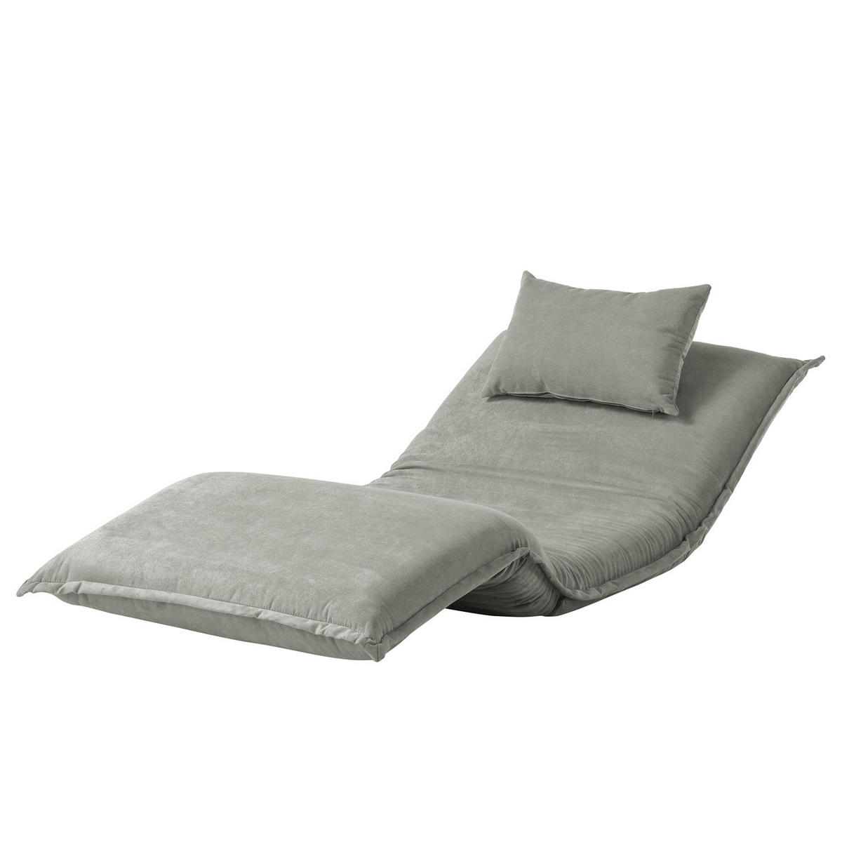 SCHLAFSESSEL - Schwarz/Grau, Textil/Metall (100/64/73cm) - home24