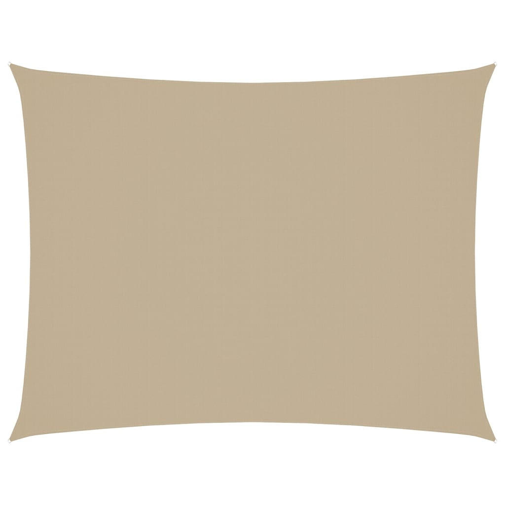 SONNENSEGEL Oxford-Gewebe Rechteckig 3/6 M Beige - Beige, Textil (300/600cm) - vidaXL