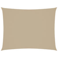 SONNENSEGEL Oxford-Gewebe Rechteckig 3/6 M Beige - Beige, Textil (300/600cm) - vidaXL