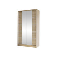 SCHWEBETÜRENSCHRANK Diego V - Sonoma Eiche, Holzwerkstoff/Metall (100/200/58cm) - MIRJAN24