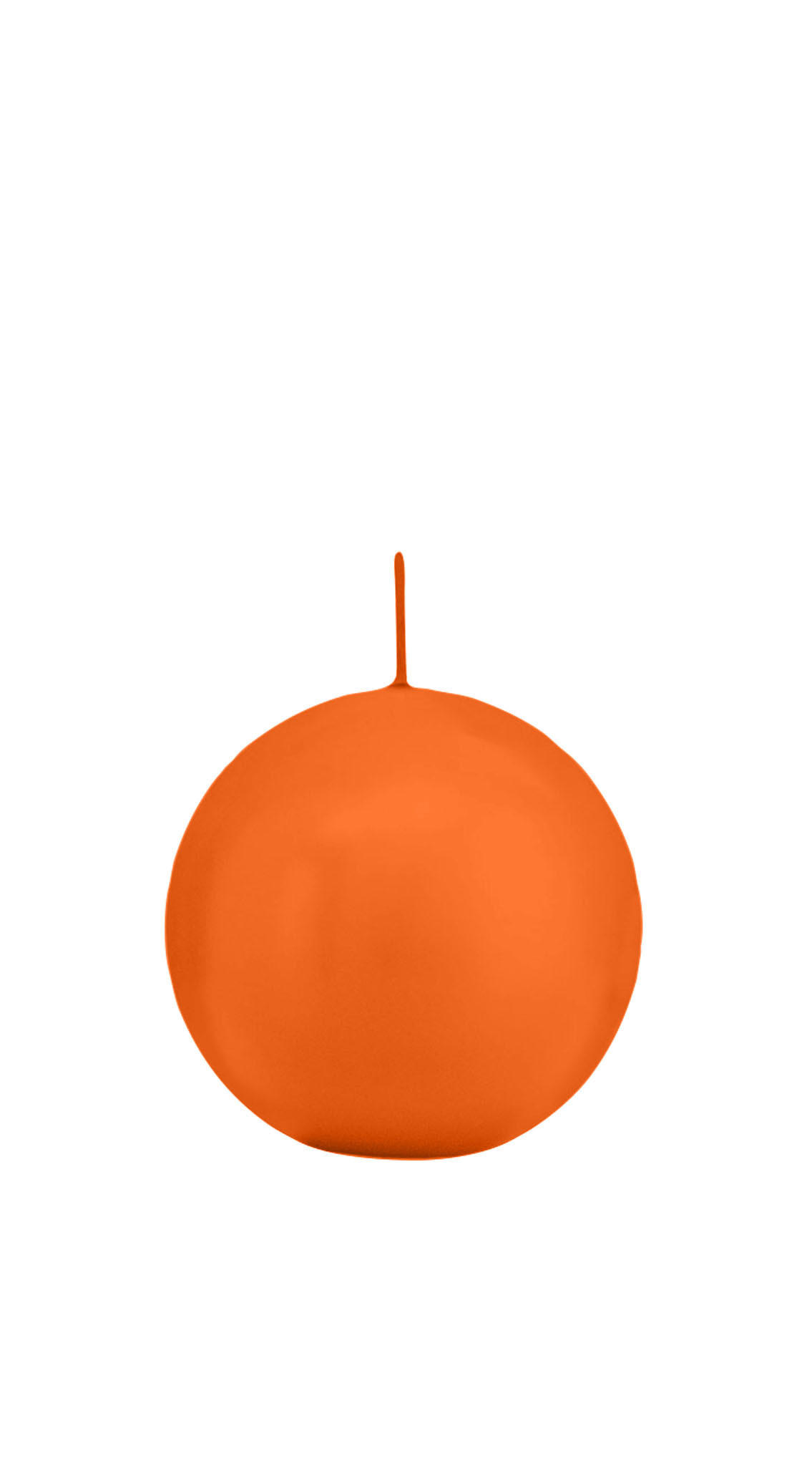 KUGELKERZEN Aprikose Orange Ø 70 mm, 12 Stück - Orange, Paraffin (7/7/7cm) - Wiedemann Kerzen