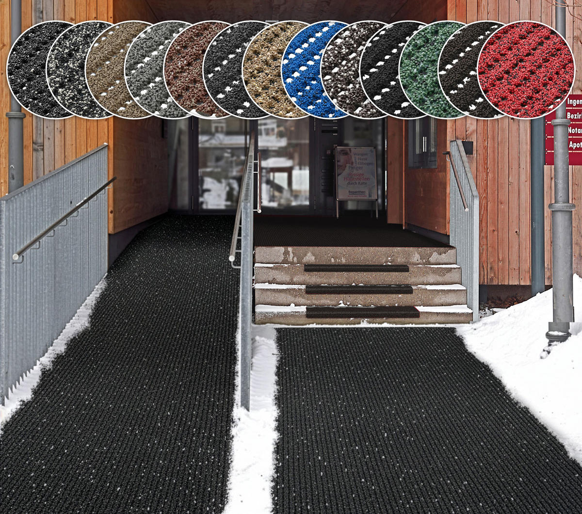 SAFESTEP AntiRutsch - Stufenmatte PRO Grün 30x73cm - Grün, Kunststoff (73/30cm) - Melius Vivere