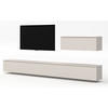 WOHNWAND Loriano IV Beige, Kaschmir 300/68/32 cm Anbauwand - Beige, Holzwerkstoff/Kunststoff (300/68/32cm) - AX Living