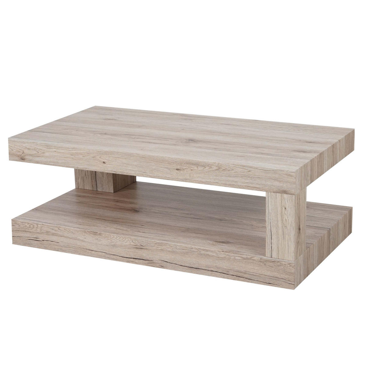 COUCHTISCH rechteck Eiche Sanremo Dekor - Eiche San Remo, Holzwerkstoff (60/110/40cm) - MCW