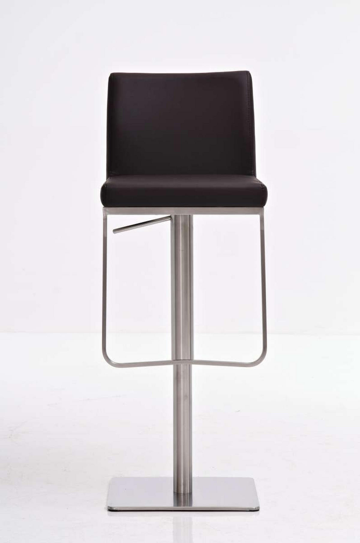 BARHOCKER Panama Kunstleder 86x42x44 cm braun - Braun, Leder (42/86/44cm) - furnicato
