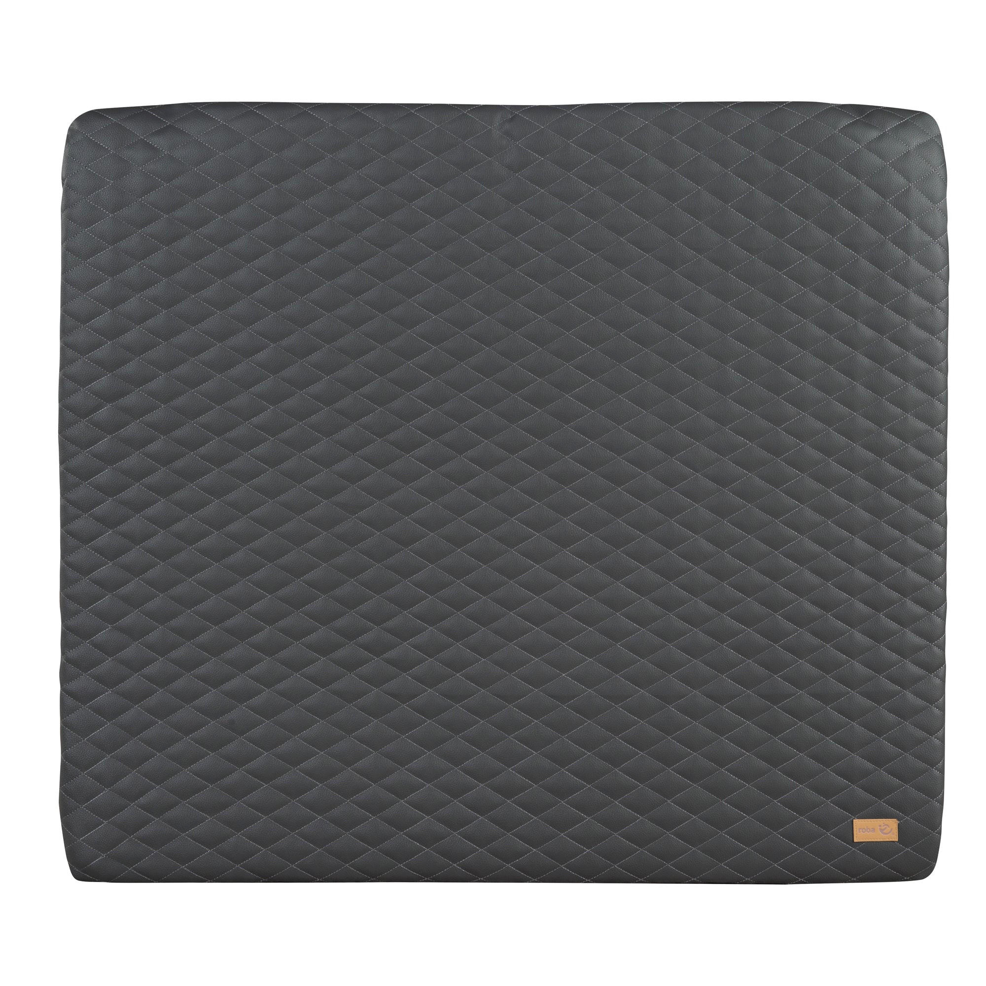 WICKELAUFLAGE Luxe Graphite gesteppt - Dunkelgrau, Textil (85/75cm) - Roba