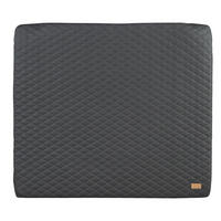 WICKELAUFLAGE Luxe Graphite gesteppt - Dunkelgrau, Textil (85/75cm) - Roba