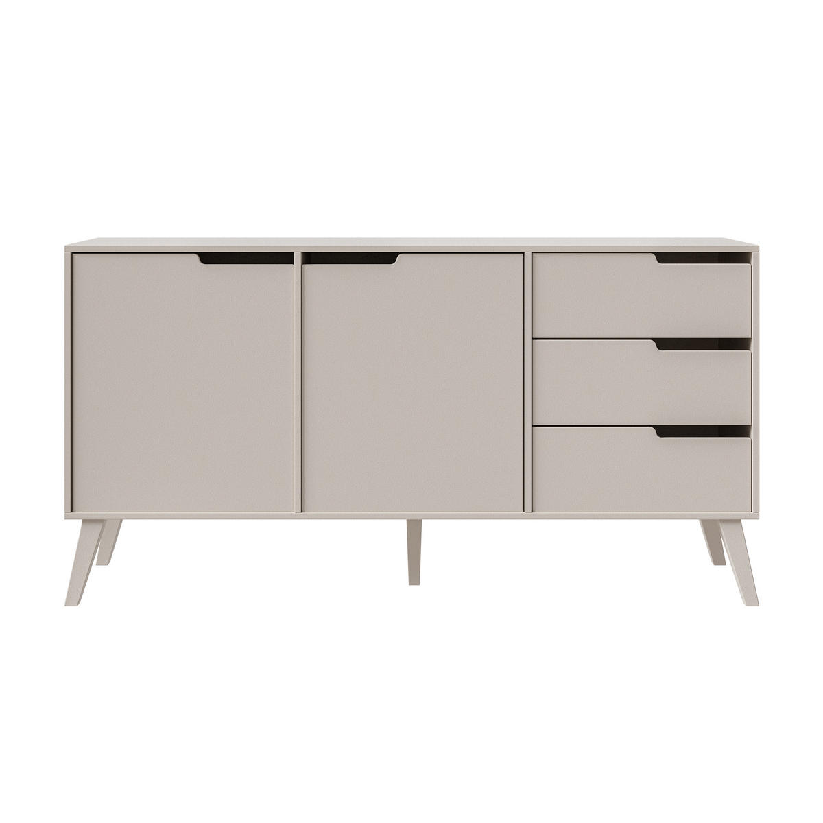 WOHNWAND Norel 2-teilig Kommode 160 cm + TV-Schrank 180 cm, Kaschmir - Kaschmir, Holzwerkstoff (180/55/40cm) - Beautysofa