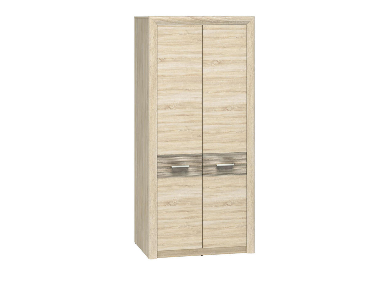 WOHNZIMMER Set 4-tlg. – Castel – Eichefarben / Sonoma Eiche - Eichefarben/Sonoma Eiche, Holzwerkstoff (92/201/66cm) - hi-markt