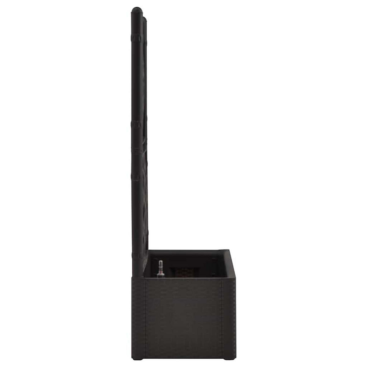 RANKKASTEN Pflanzgefäß BAYO Anthrazit 100x43x142 cm - Anthrazit, Kunststoff (100/142/43cm) - DELUKE