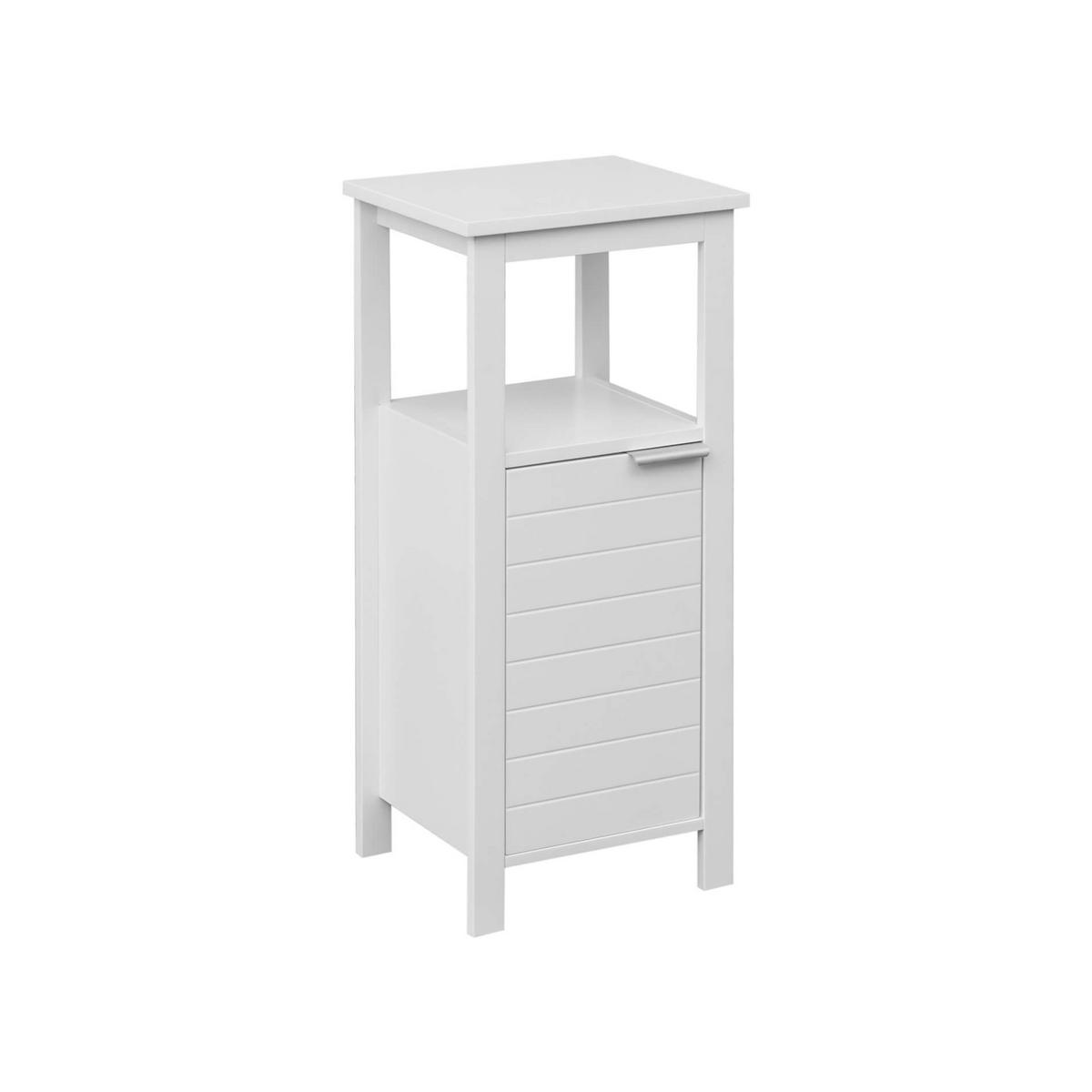 BADEZIMMERSCHRANK Weiß 30/34/79 cm - Weiß, Holzwerkstoff (30/79/34cm) - Mobili Rebecca