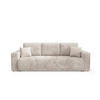 SCHLAFSOFA mit Bettkasten Cremig - Beige, Textil (244/70/92cm) - Furnisell