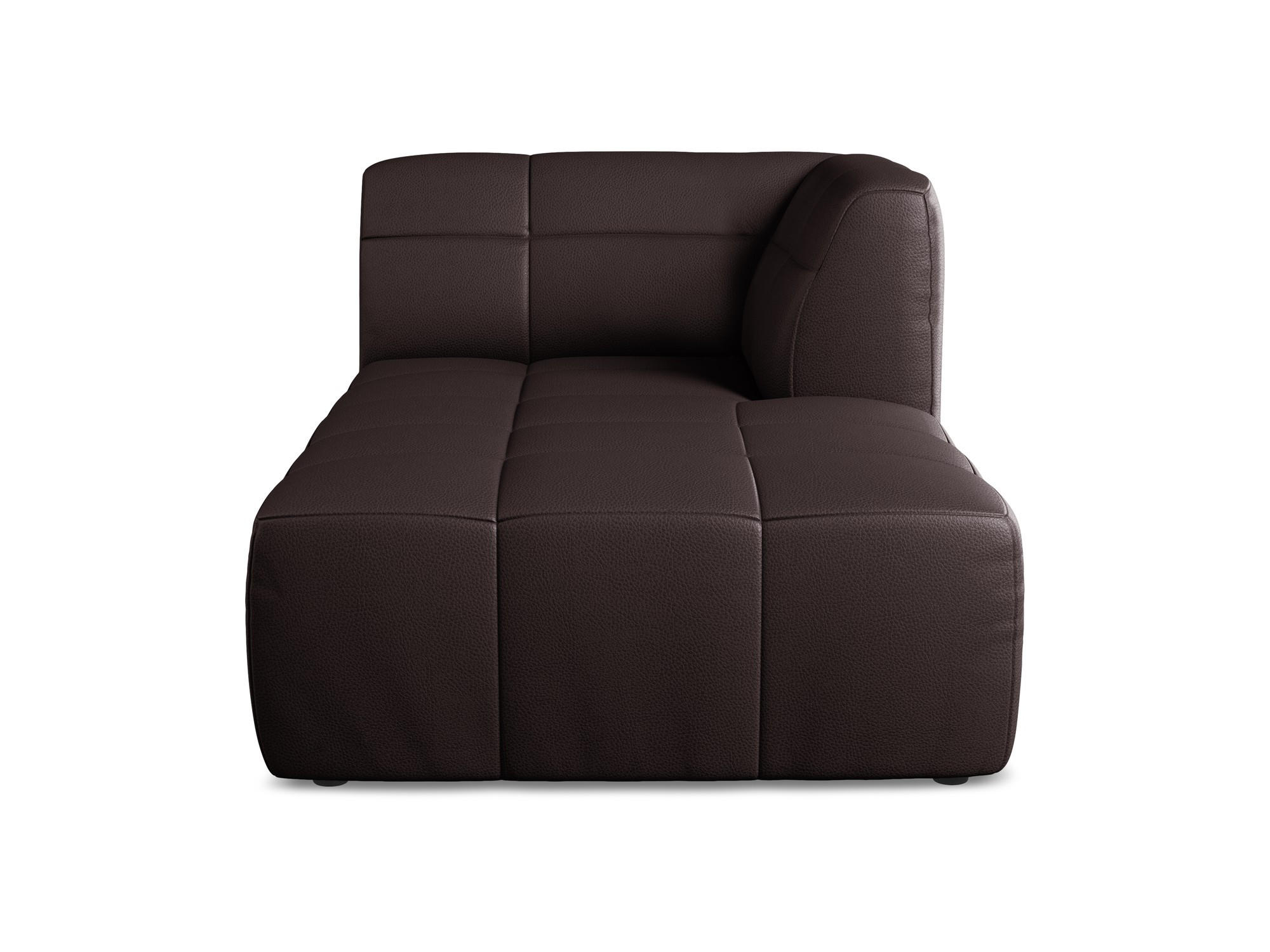 SOFAELEMENT Rechts Kunstleder Violett - Pflaume/Schwarz, Holzwerkstoff/Kunststoff (101/77/175cm) - Makamii