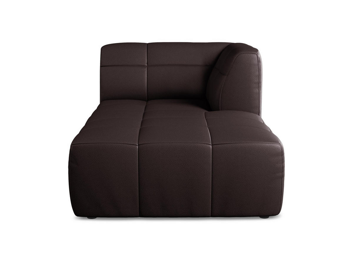 SOFAELEMENT Rechts Kunstleder Violett - Pflaume/Schwarz, Holzwerkstoff/Kunststoff (101/77/175cm) - Makamii