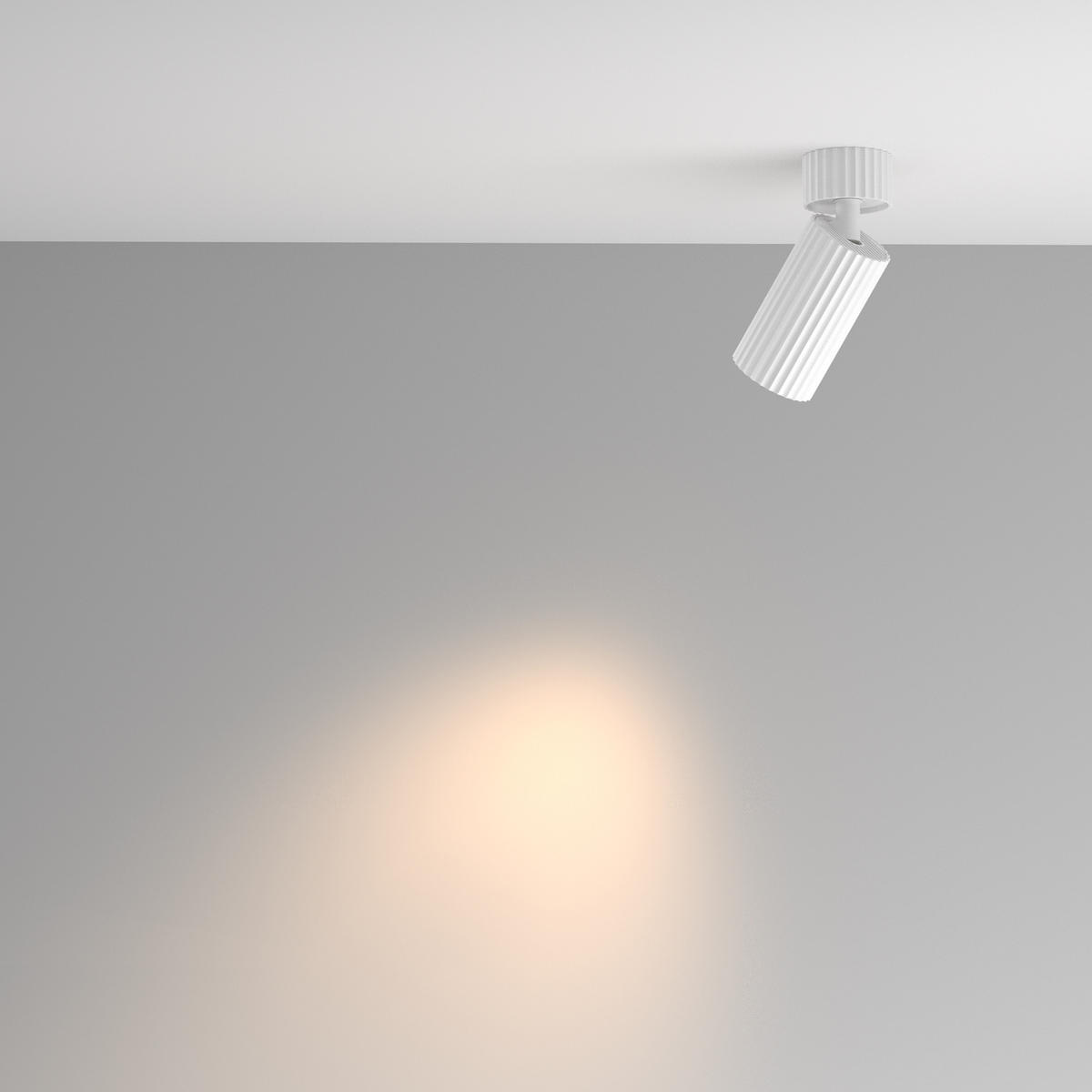 DECKENLEUCHTE Calipso - Weiß - 10/5.6/13.7 cm - Weiß, Kunststoff (10/5.6/13.7cm) - Maytoni