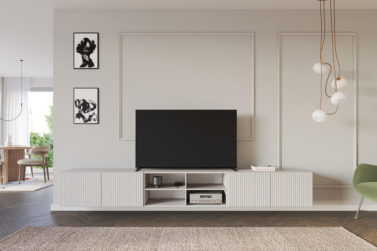 LOWBOARD NOA-2-W 3x100x40x41 cm - Kaschmir - Kaschmir, Holzwerkstoff (300/40/41cm) - ALTDECOR