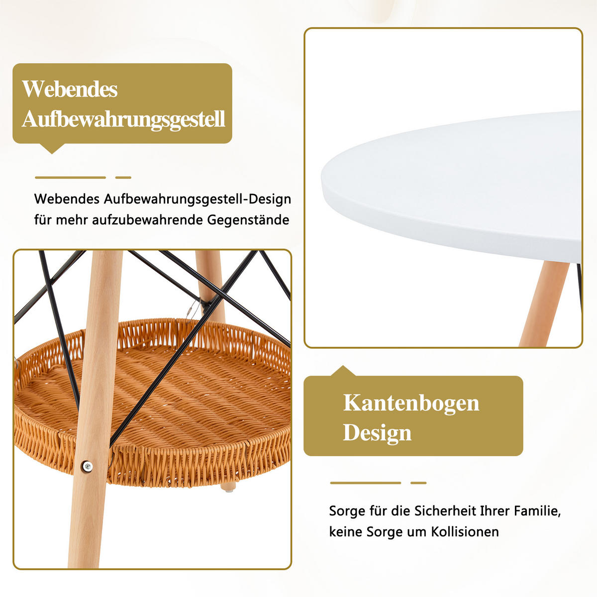 ESSTISCH Weiß 80/80/71,5 cm - Weiß, Holz (80/80/71.5cm) - PANGIVO