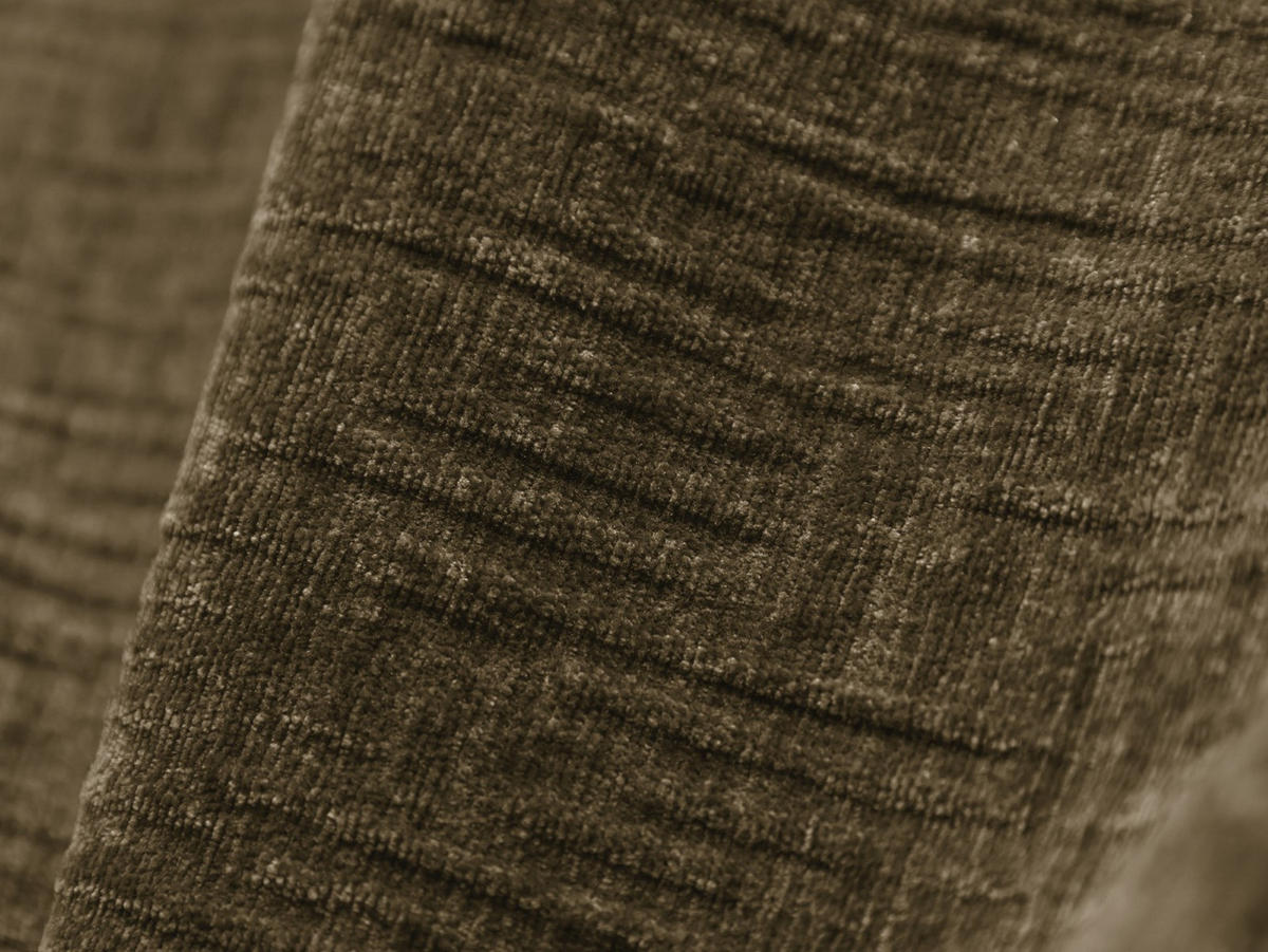 ECKSOFA rechts Kaelle aus Chenille-Stoff grün 5 Sitzplätze - Grün, Textil (171/364cm) - Micadoni