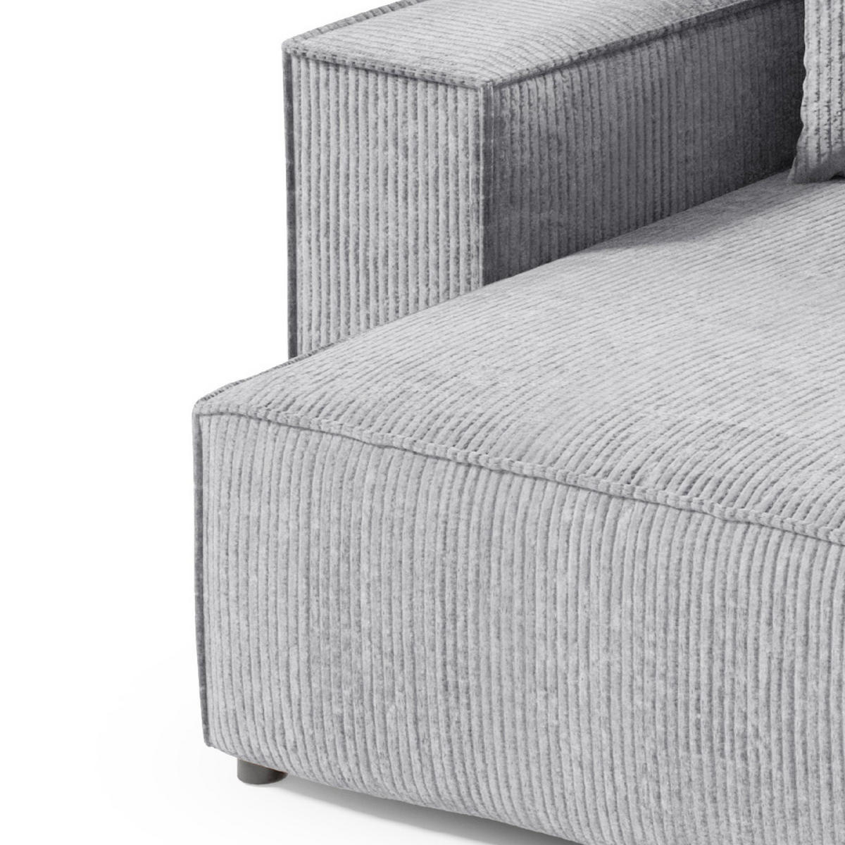 ECKSOFA Schlaffunktion Sekwana mini Grau - Grau, Textil (148/257cm) - Fedve