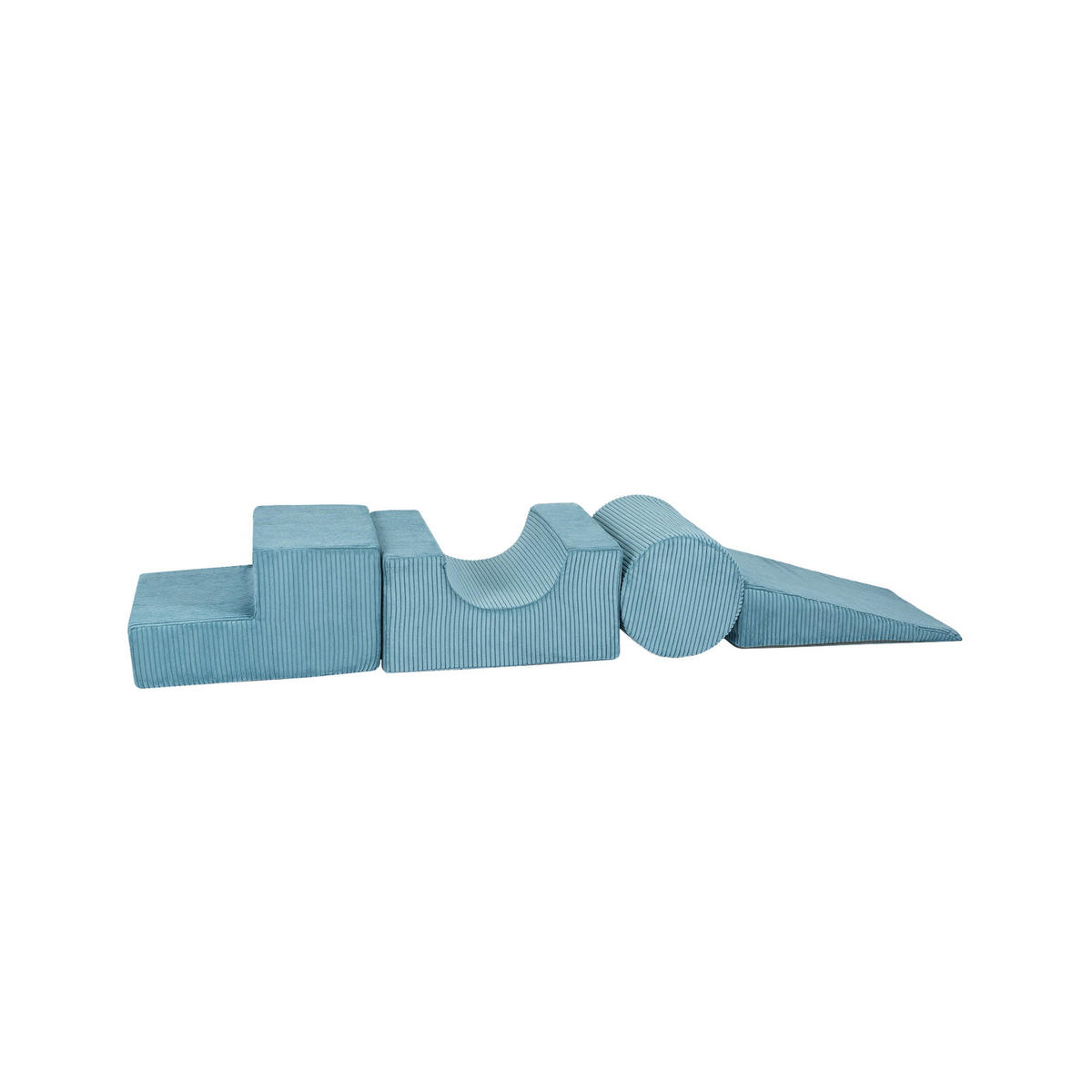 SCHAUMSTOFF-BAUSTEINE für Kinder, Shape, Cord, Türkis - Türkis, Textil (45/30/169cm) - MeowBaby