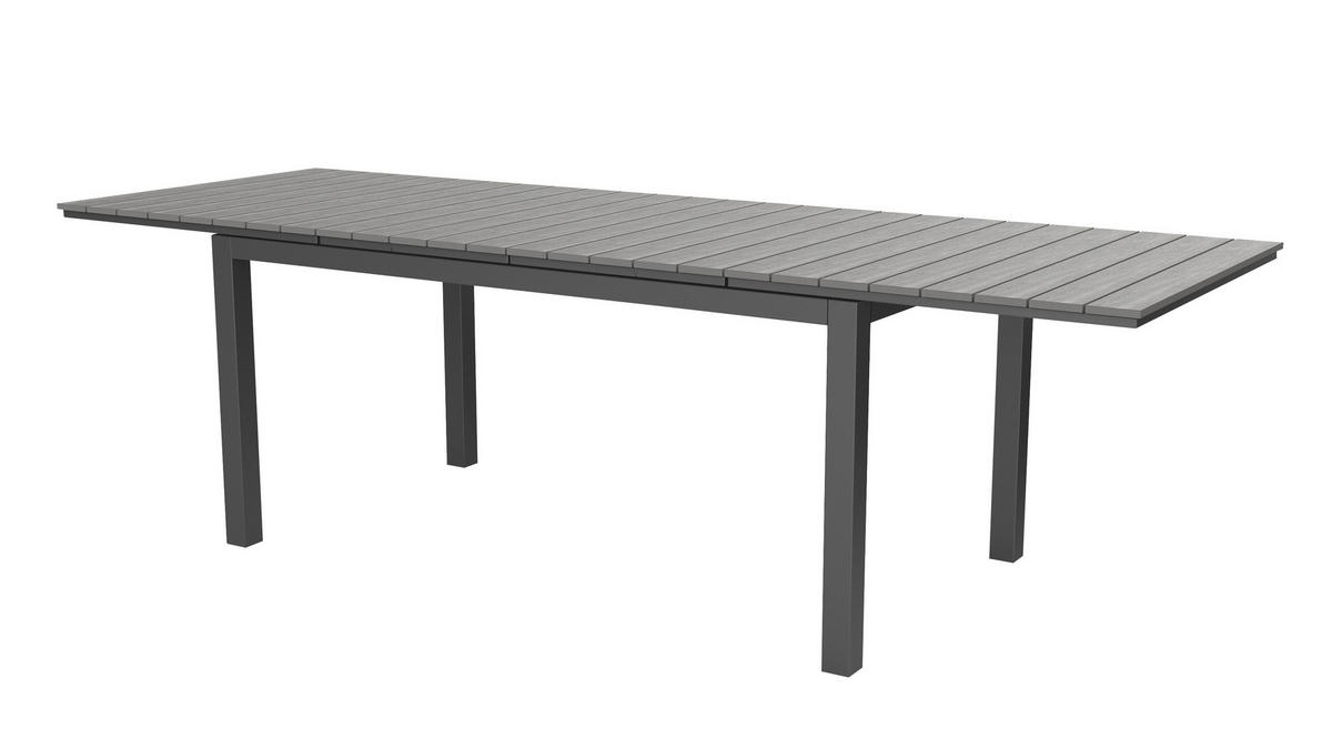 GARTENTISCH Schwarz - Schwarz, Holzwerkstoff (95/260/76cm) - ebuy24