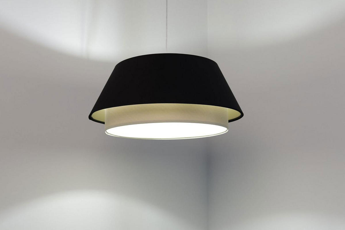HÄNGELEUCHTE Schwarz 50/22 cm - Schwarz, Kunststoff (50/1.3/22cm) - ONZENO