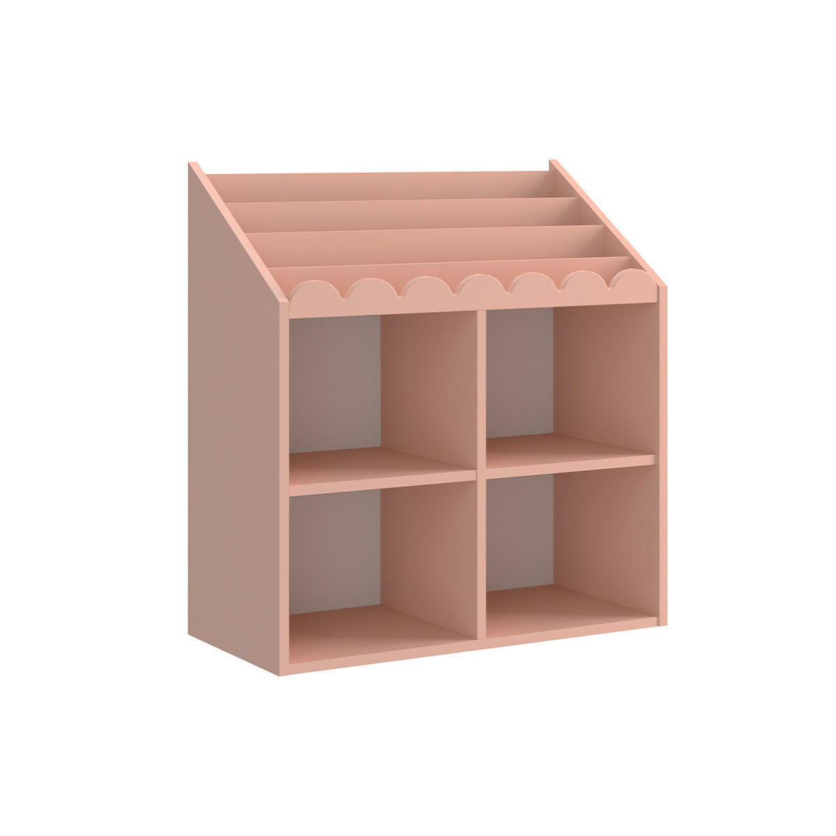 BÜCHERREGAL Book Nook Rose - Pink, Holzwerkstoff (71/76/33cm) - Petits-meubles