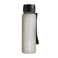 TRINKFLASCHE 1L - auslaufsichere - 1-Klick-Verschluss - BPA - freie - Taupe - Taupe, Kunststoff (1L) - Blumtal