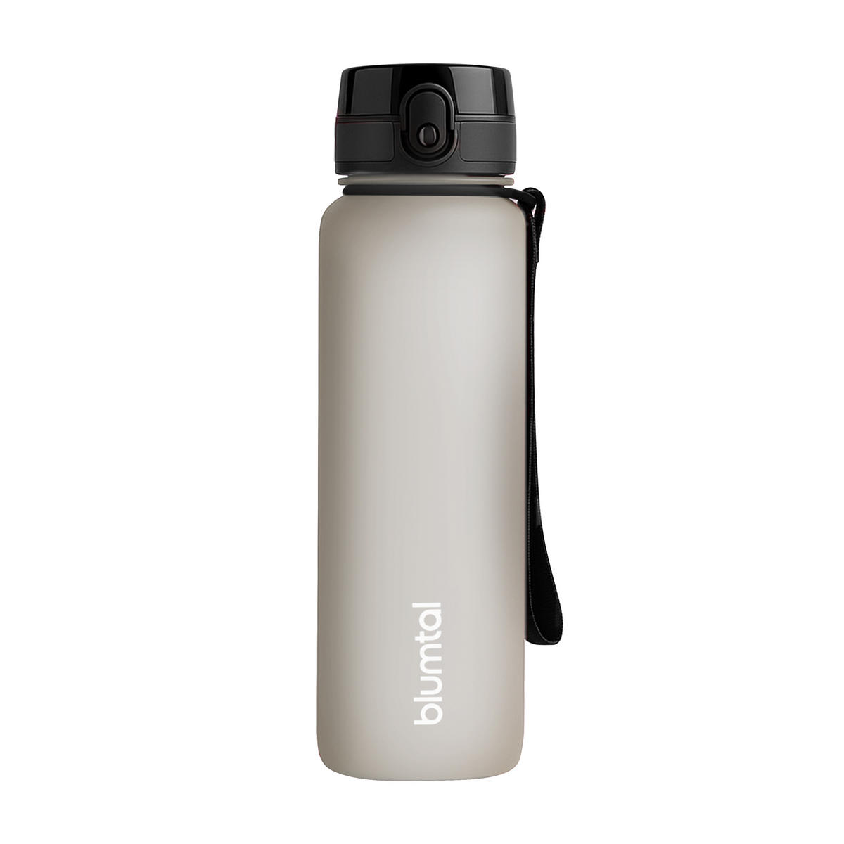 TRINKFLASCHE 1L - auslaufsichere - 1-Klick-Verschluss - BPA - freie - Taupe - Taupe, Kunststoff (1L) - Blumtal