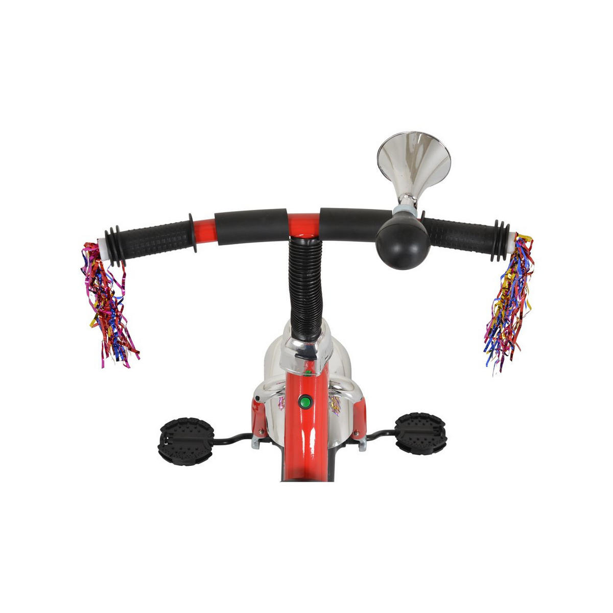 DREIRAD Bonfire rot EVA-Reifen LED-Licht ,Musik Licht, Hupe, Sitz einstellbar - Rot, Metall (65/48/58cm) - Moni
