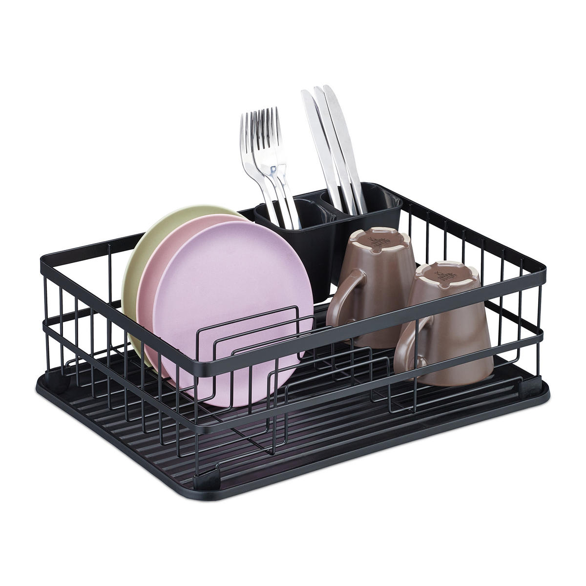 ABTROPFGESTELL - Schwarz, Kunststoff/Metall (42.5/15/32cm) - Relaxdays