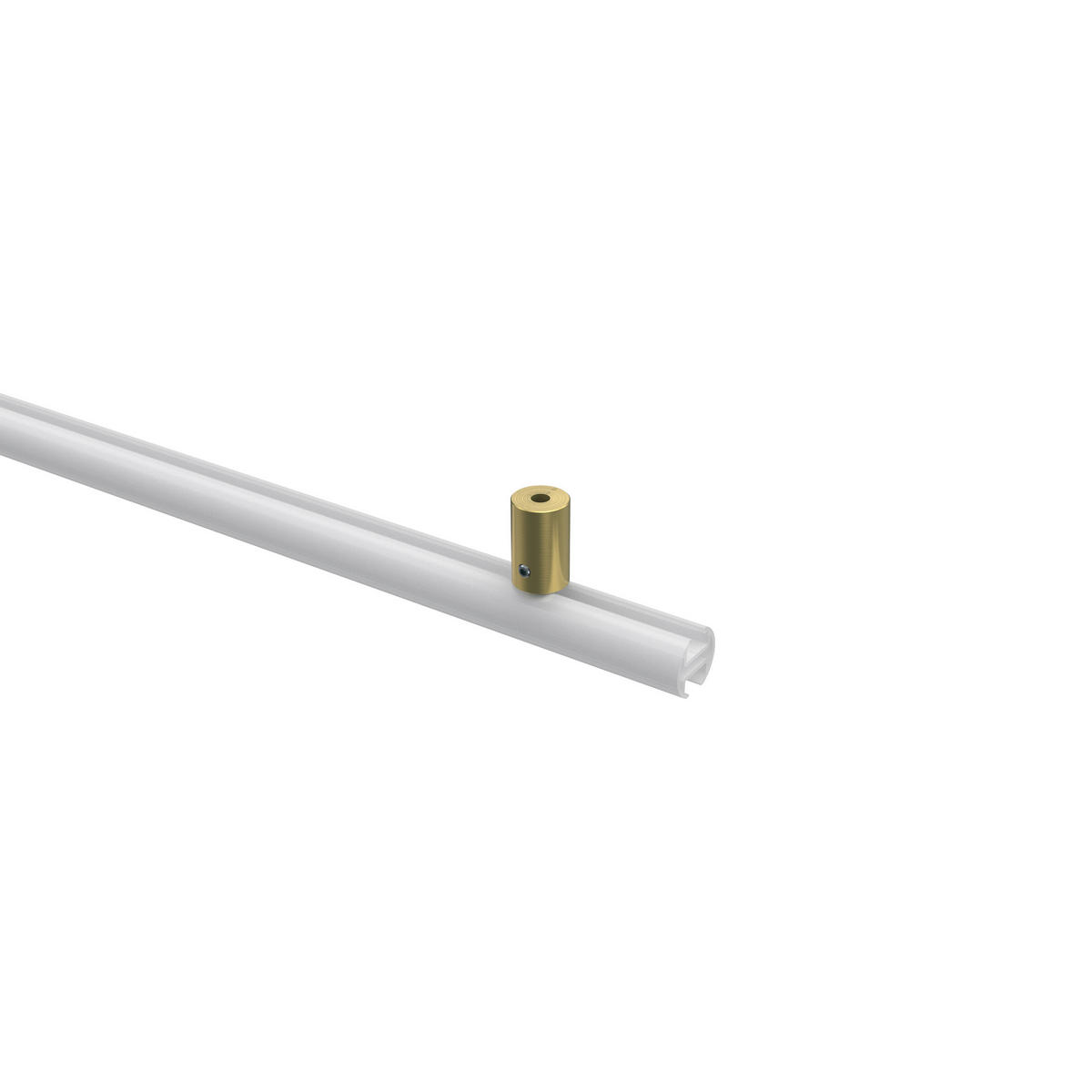 DECKENTRÄGER FÜR GARDINENSTANGEN INNENLAUF 20 mm Ø, Sonius 1-läufig, Messing-Optik, Packung 2 Stück - Messingfarben, Metall (1.6/3/1.6cm) - INTERDECO