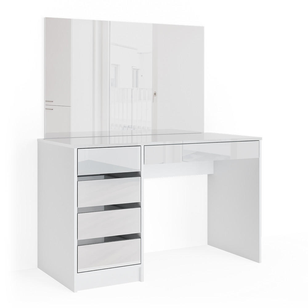 SCHMINKTISCH Sherry Weiß 120 cm - Weiß, Holzwerkstoff (120/75/55cm) - Vicco