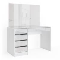 SCHMINKTISCH Sherry Weiß 120 cm - Weiß, Holzwerkstoff (120/75/55cm) - Vicco