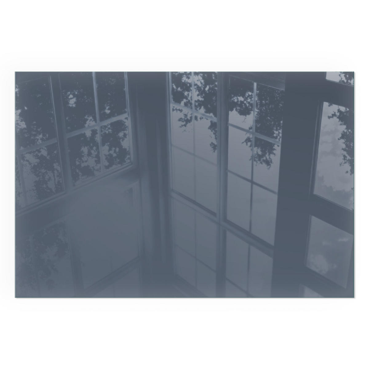 GLASPLATTE für Kamin 60x40 cm - Dunkelblau, Glas (60/40/0.4cm) - TULUP