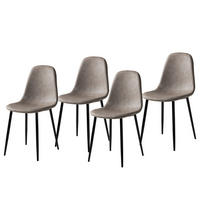 POLSTERSTUHL - Metall / Kunstleder - Taupe, Kunststoff/Metall (44/87/53cm) - home24