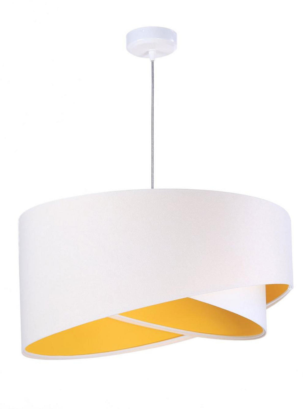 HÄNGELEUCHTE Weiß 50/23 cm - Gelb, Kunststoff (50/1/23cm) - ONZENO