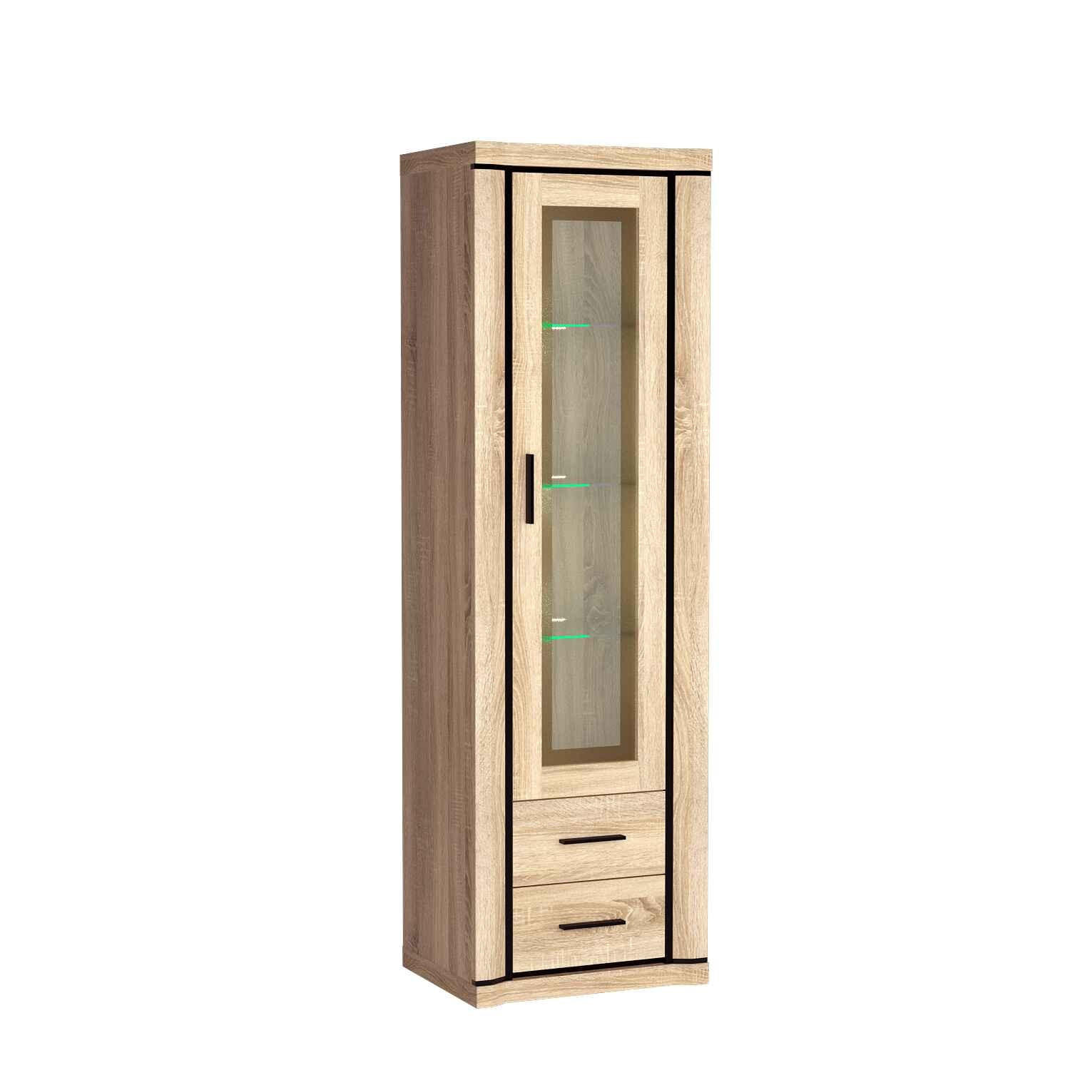 MASSENO VITRÍNA MALAGA 58/192/45 cm Dub Sonoma