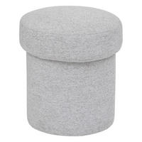 HOCKER Kita Ø 37 cm - Grau, Holzwerkstoff (37/40/37cm) - Atmosphera Createur d´interieur