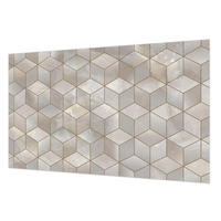 FOTOTAPETE 416x254 cm - Geometrisches Mosaik - Grau, Textil (416/254cm) - Wallfluent