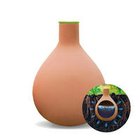 PFLANZENBEWÄSSERUNGS-SET "Hydro Max", Größe M, 3 Liter, aus Ton - Braun, Keramik (21/28/21cm) - Westfalia